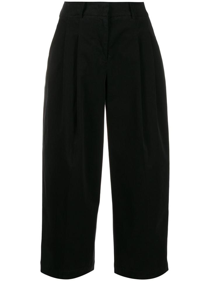 Pt01 Cropped Palazzo Trousers - Blue
