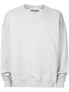 Moschino Logo Relief Sweatshirt - Grey