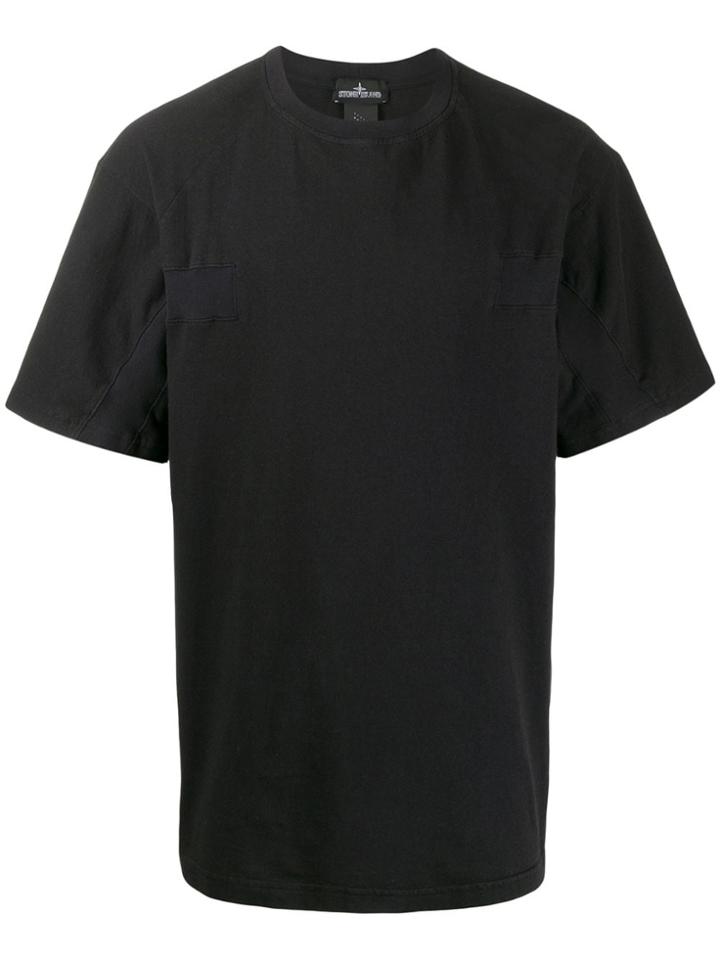 Stone Island Shadow Project Ribbed-trim Loose T-shirt - Black