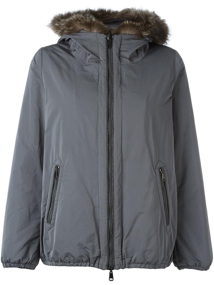 Brunello Cucinelli Fur-trimmed Hooded Jacket