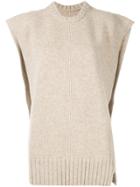 Maison Margiela Sleeveless Knitted Top - Neutrals