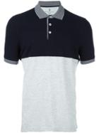 Brunello Cucinelli Colour Block Polo Shirt, Men's, Size: Xxl, Grey, Cotton