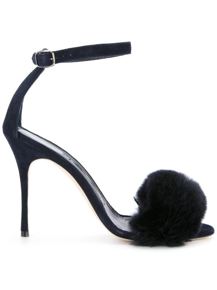 Manolo Blahnik Mincha 105 Sandals - Black