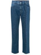 Stella Mccartney Two-tone Straight Leg Jeans - Blue