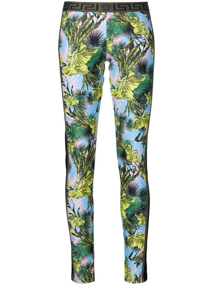 Versace Greek Key Waistband Leggings - Multicolour