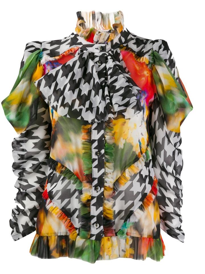 Giuseppe Di Morabito Contrast Fitted Blouse - Black