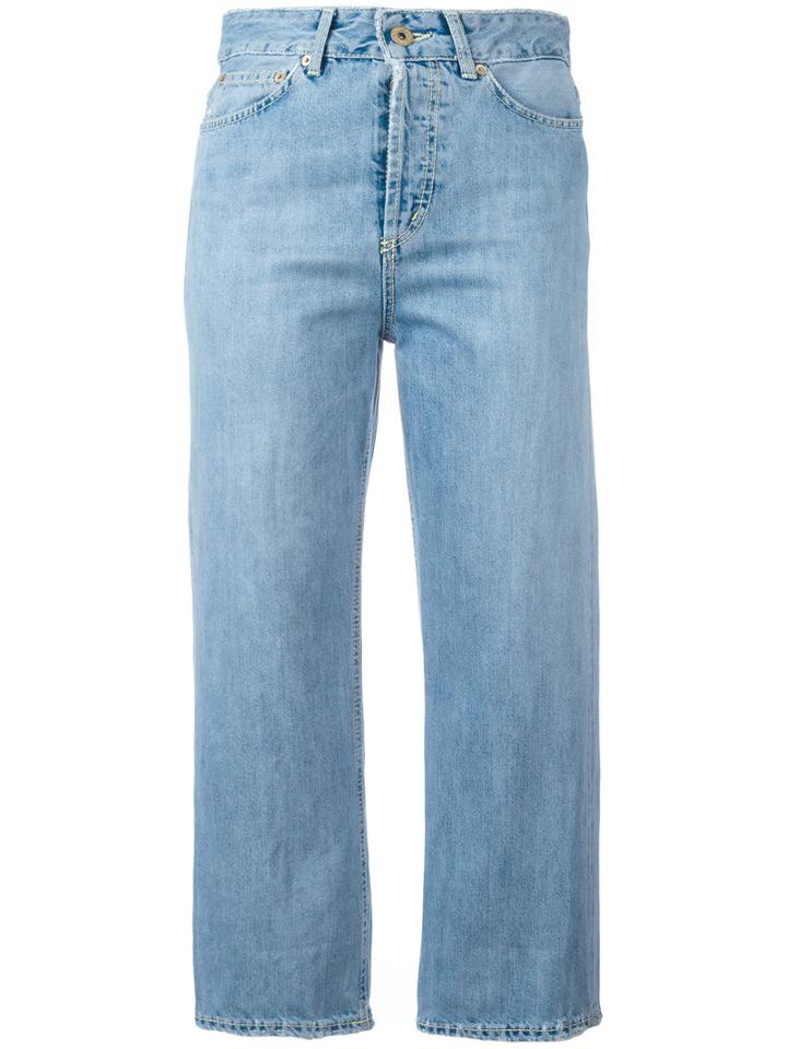 Dondup Shocking Cropped Jeans, Women's, Size: 26, Blue, Cotton/polyester
