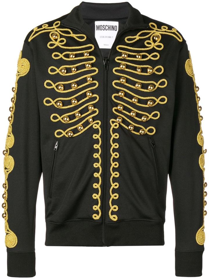 Moschino Zipped Military Jacket - Black
