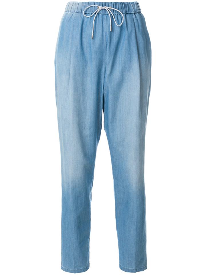 Fabiana Filippi Drawstring Trousers - Blue
