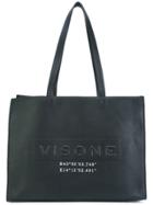 Visone Amanda Shopping Tote - Black