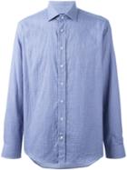 Etro Woven Print Shirt, Men's, Size: 41, Blue, Cotton