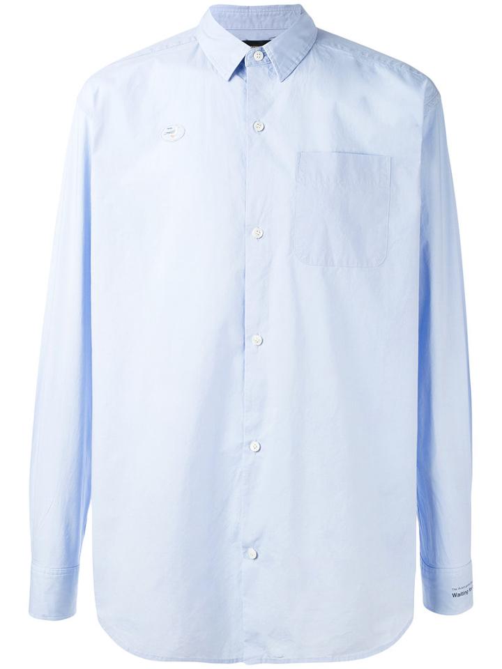 Undercover - Classic Long Sleeve Shirt - Men - Cotton - 3, Blue, Cotton