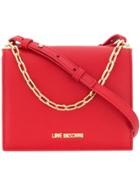 Love Moschino Chain Strap Crossbody Bag - Red