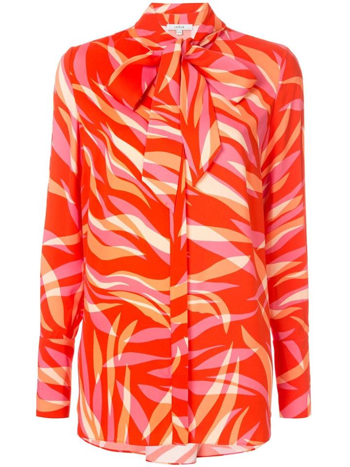 Layeur Pussy Bow Bouse - Multicolour