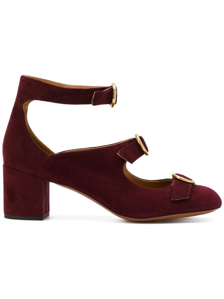 Chloé Mary Jane Pumps - Red