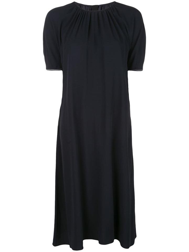 Marni Short-sleeve Flared Dress - Blue