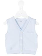 Le Bebé Enfant - Knitted Vest - Kids - Cotton - 9 Mth, Blue