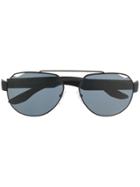 Prada Eyewear Aviator Shape Sunglasses - Black
