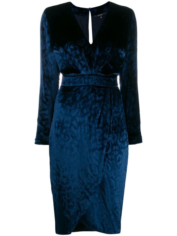 Gucci Pre-owned 1990's Jacquard Dress - Blue
