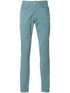 3x1 Straight-leg Trousers, Men's, Size: 30, Green, Cotton/polyurethane