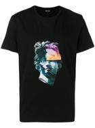 Just Cavalli Statue Print T-shirt - Black