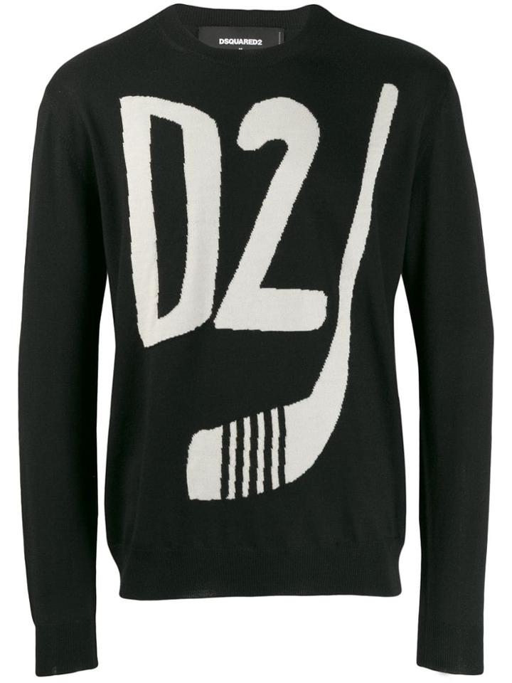 Dsquared2 D2 Logo Jumper - Black