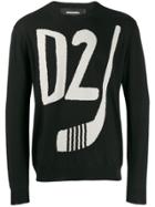 Dsquared2 D2 Logo Jumper - Black