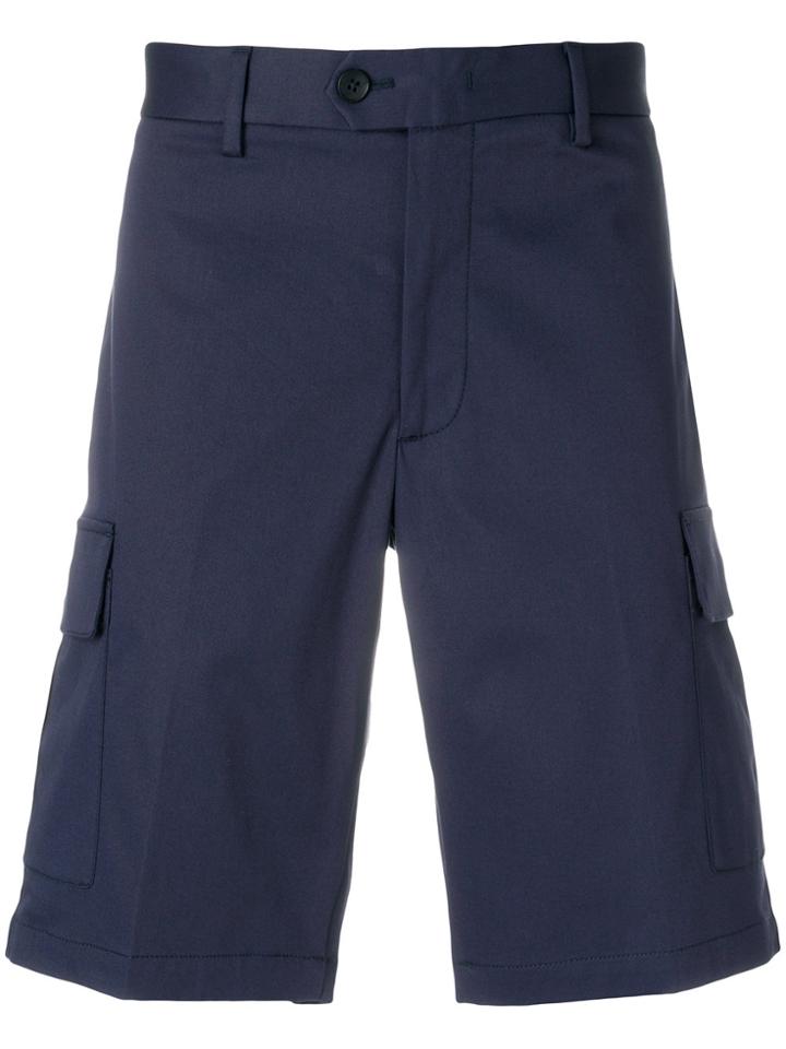 Z Zegna Classic Fitted Shorts - Blue