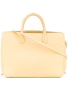 Jil Sander Double Handles Tote - Yellow & Orange