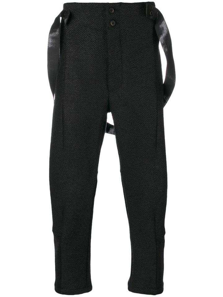 Lost & Found Ria Dunn Cropped High-waisted Trousers - Black