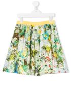Roberto Cavalli Kids Floral Print Skirt - Multicolour