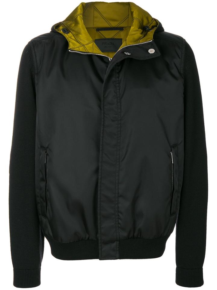 Prada Lightweight Bomber Jacket - Black
