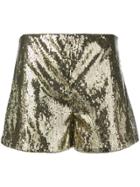 Blugirl Sequinned Shorts - Gold