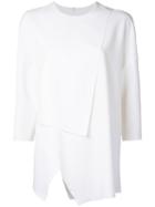 Enföld Multi Folds Blouse, Women's, Size: 36, White, Polyester/polyurethane
