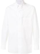 Yohji Yamamoto Asymmetric Collar Shirt, Men's, Size: 3, White, Cotton