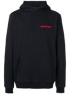 Intoxicated Logo Embroidered Eagle Hoodie - Black