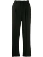 Blumarine Tapered Relaxed-fit Trousers - Black