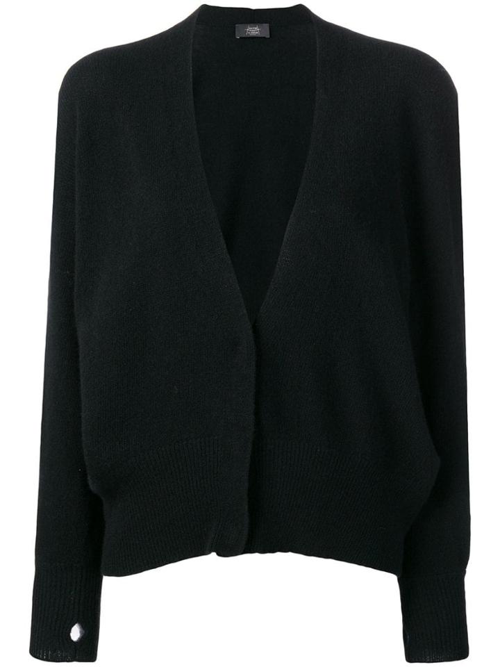 Maison Flaneur Loose Fitted Cardigan - Black