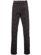 Yang Li Floral Print Trousers - Black