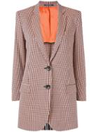 Ps By Paul Smith Checked Single-breasted Blazer - Orange
