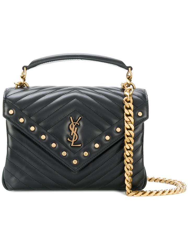 Saint Laurent Loulou Studded Bag - Black