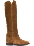 Via Roma 15 Studded Knee-high Boots - Brown