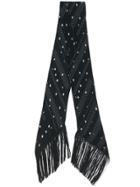 Rockins Stars And Dot Print Scarf - Black