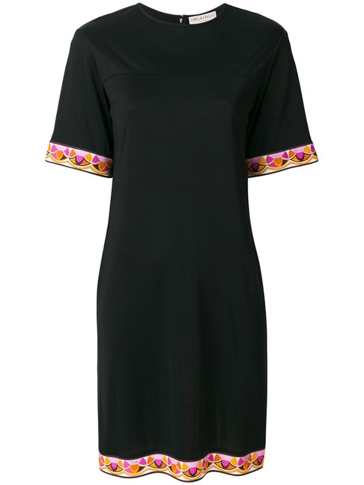 Emilio Pucci Printed-panel Dress - Black