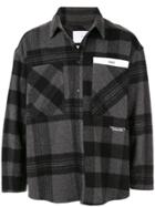 Yoshiokubo Wool Blend Checked Shirt - Grey