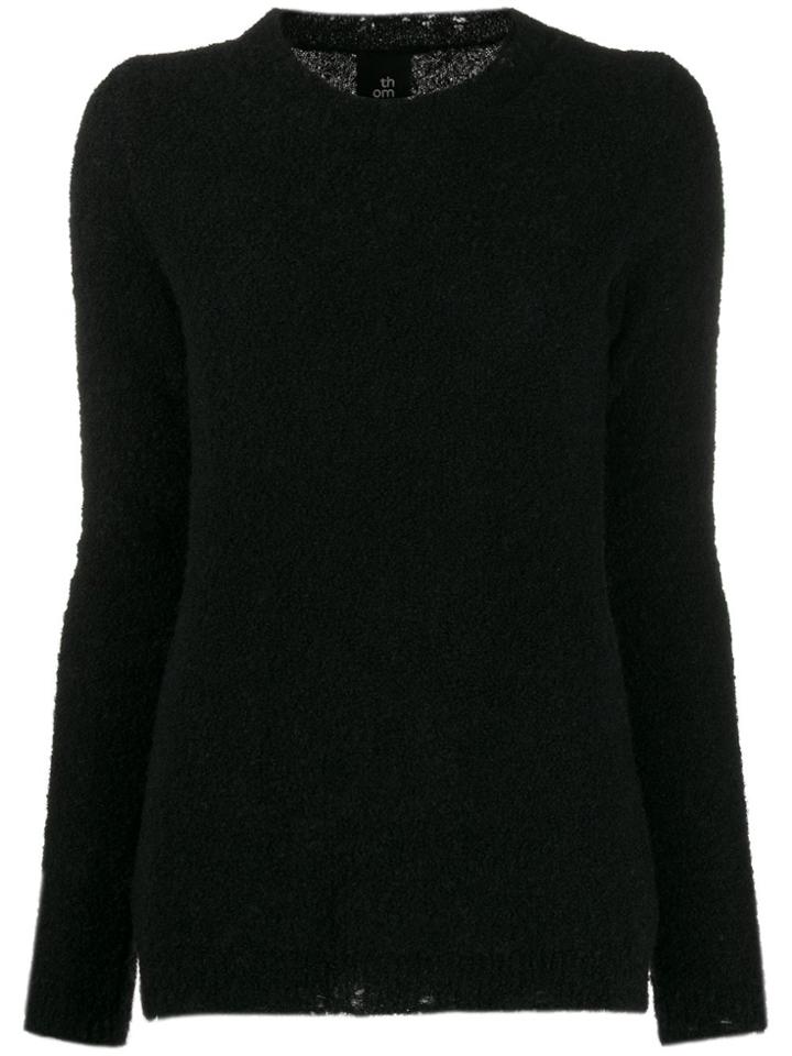 Thom Krom Distressed Detail Jumper - Black