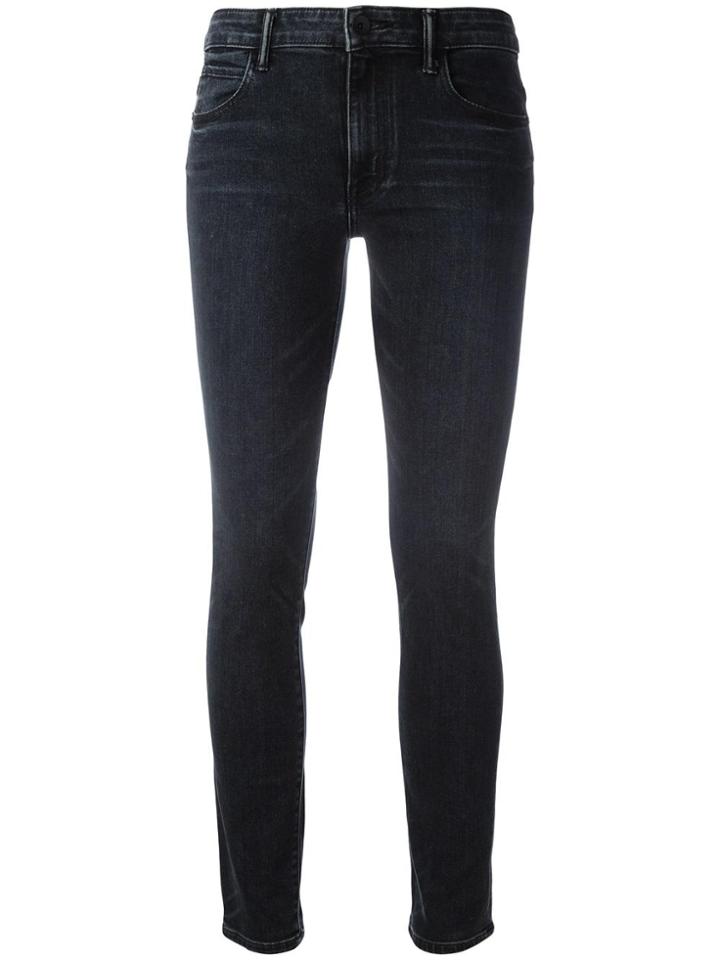 Helmut Lang High-waisted Cropped Jeans - Grey