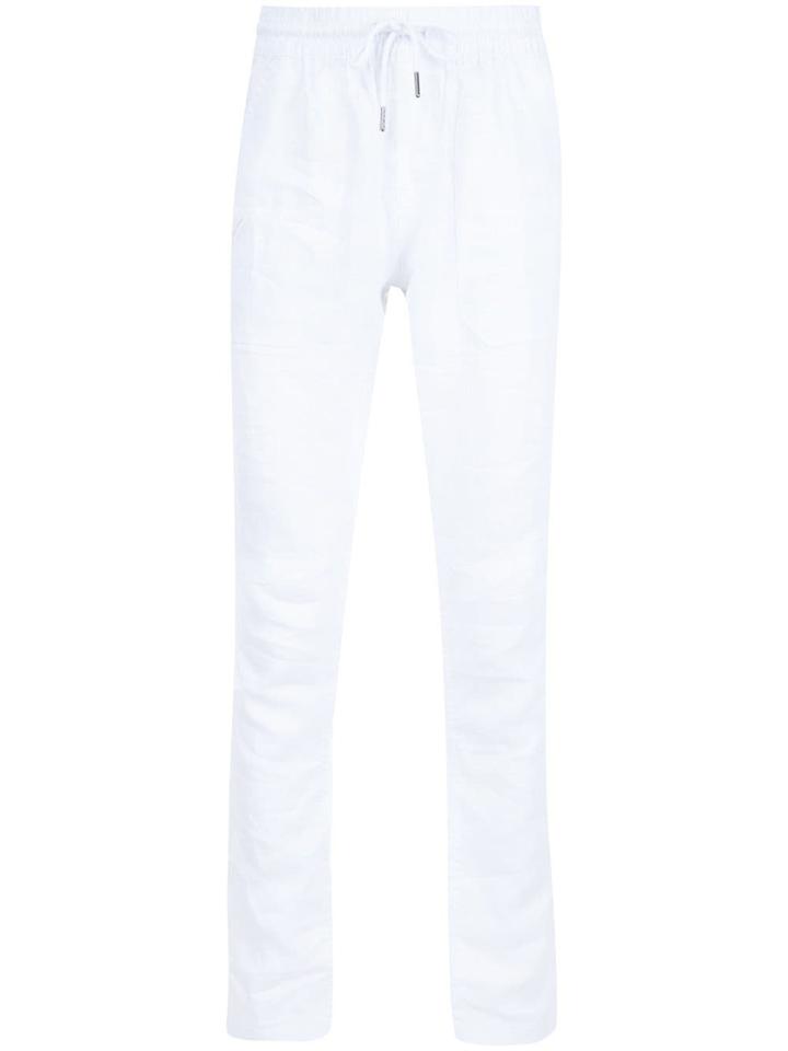 Publish Drawstring Slim Fit Trousers - White