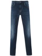 Armani Jeans Slim Fit Jeans, Men's, Size: 28/34, Blue, Cotton/spandex/elastane