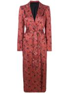 Blazé Milano Belted Blazer Dress - Pink & Purple